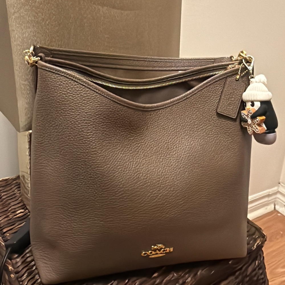 Coach large laurel shoulder bag in dark stone (SOLD)